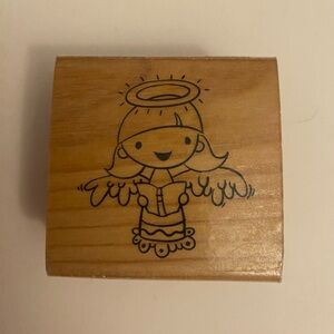 Craft Smart Singing Angel rubber stamp